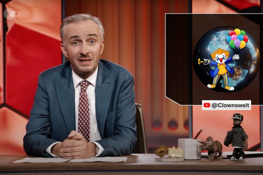 ZDF-Moderator Jan Böhmermann und der YouTube-Kanal „Clownswelt“.
