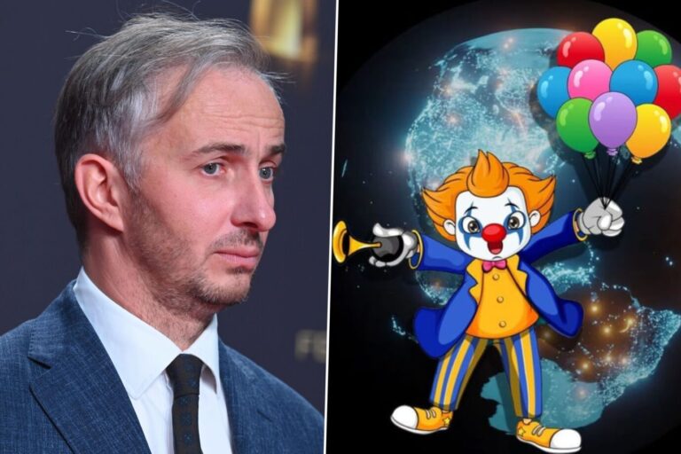 Das Bild zeigt Jan Böhmermann und ein Profilbild des YouTubers „Clownswelt“.