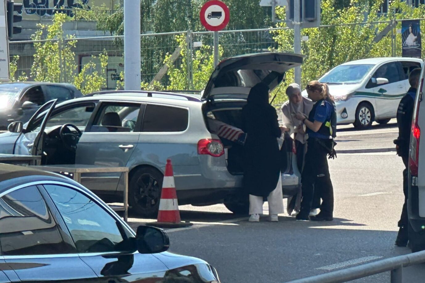Das Foto soll die Kontrollen an den Grenzen symbolisieren.