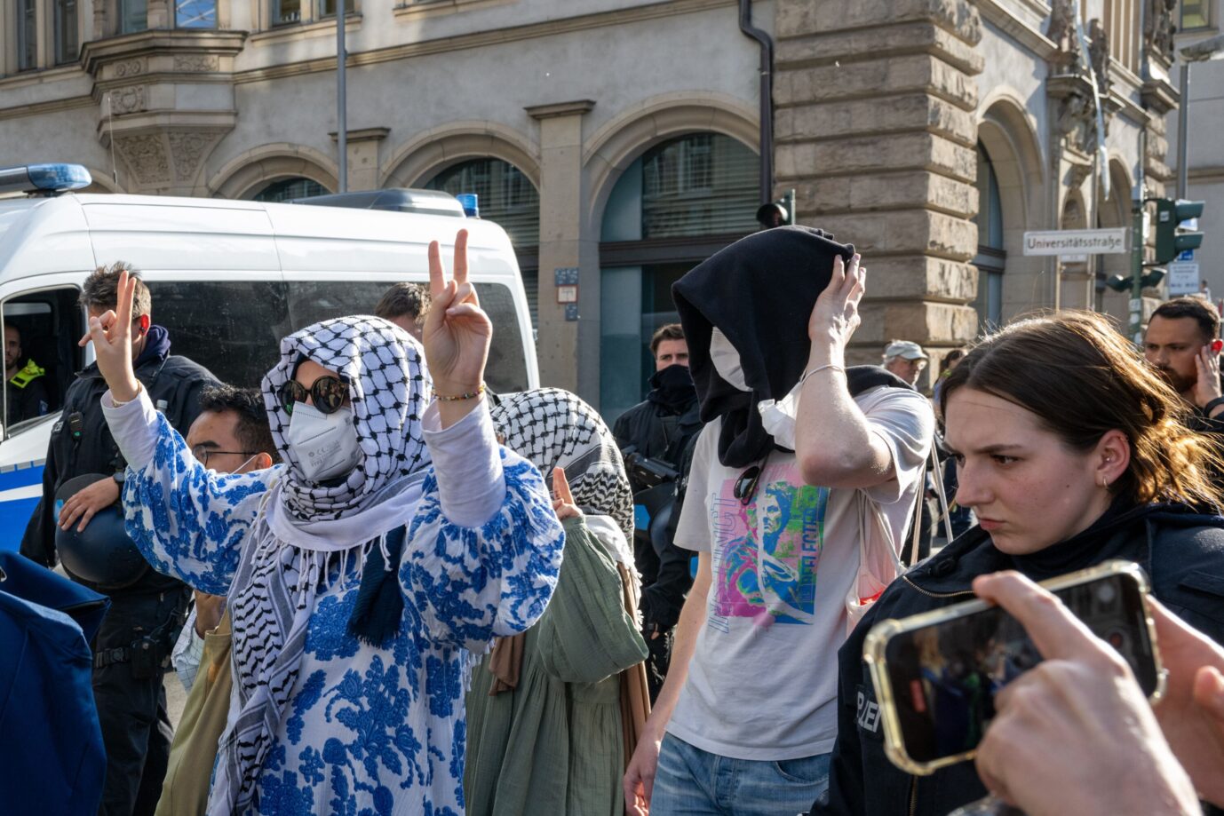 Pro-Palästina-Aktivisten in Berlin.