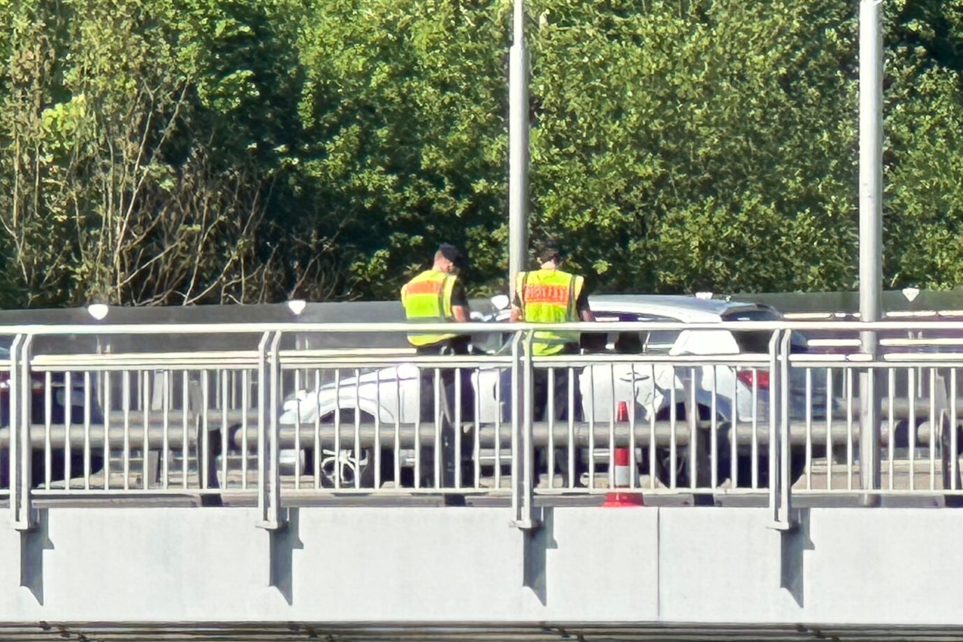 Kontrolle auf illegale Einreise an der Grenze zwischen Österreich und Deutschland.