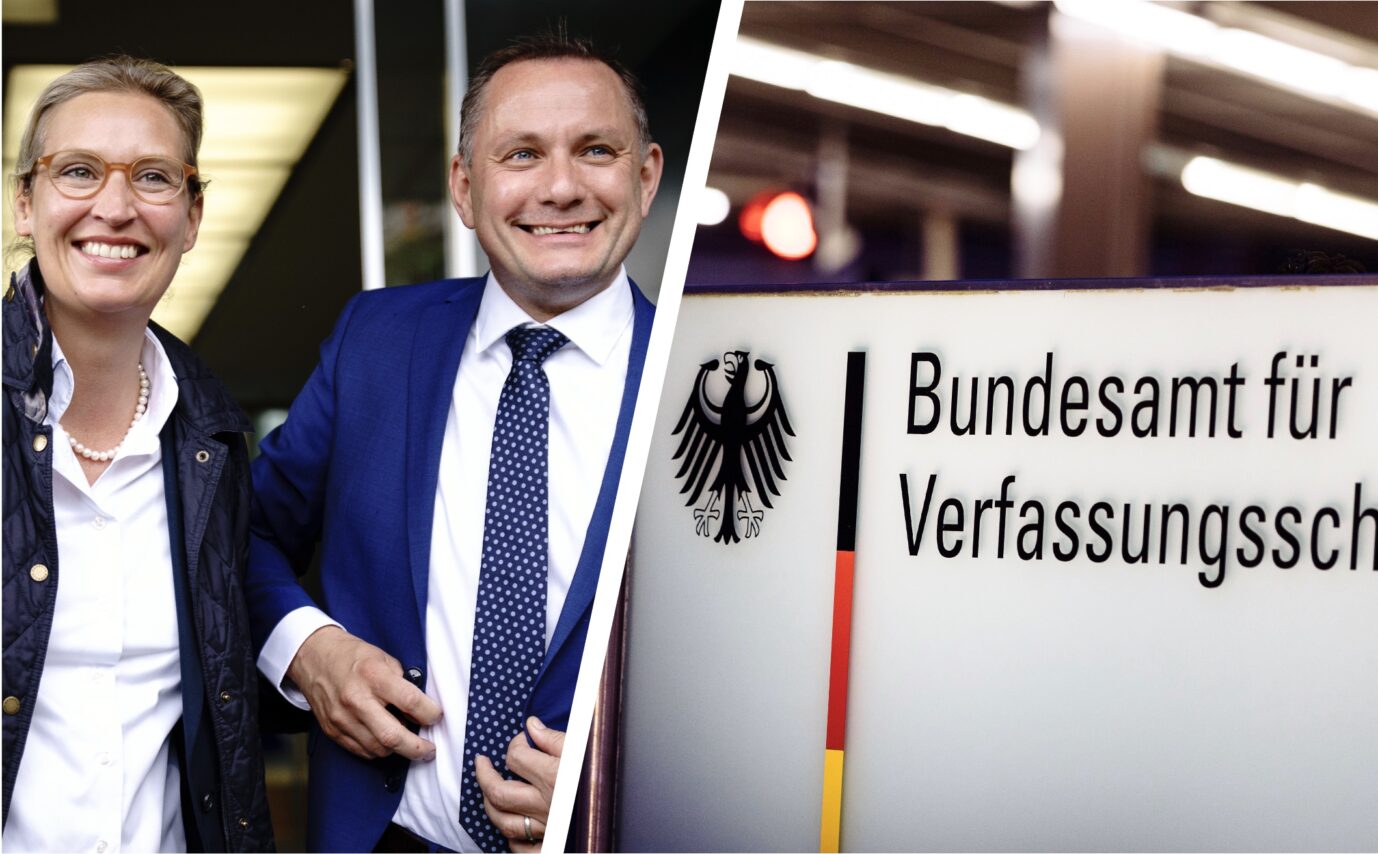 Alice Weidel und Tino Chrupalla, AfD Verfassungsschutz