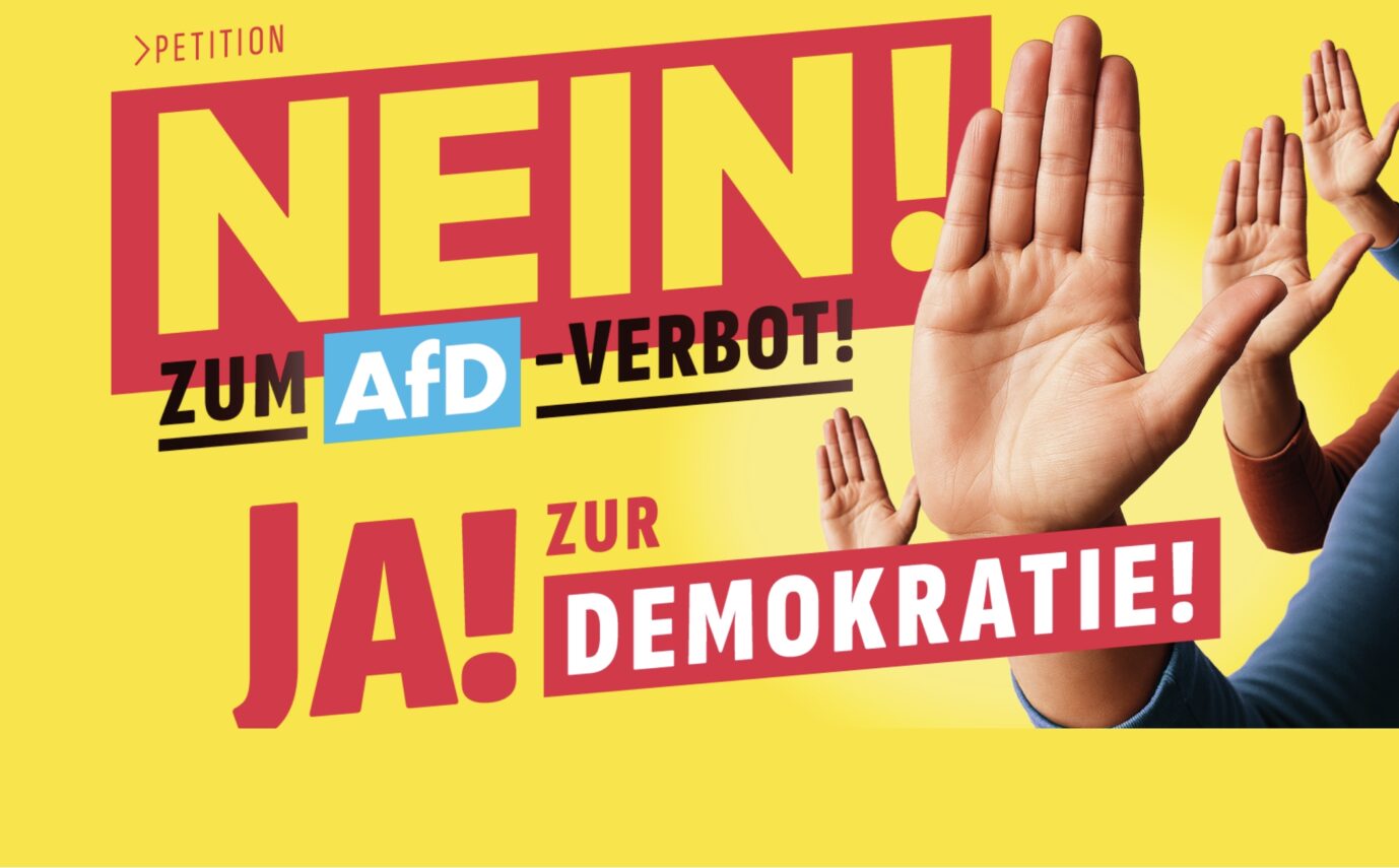 JF-Petition "Nein zum AfD-Verbot!“
