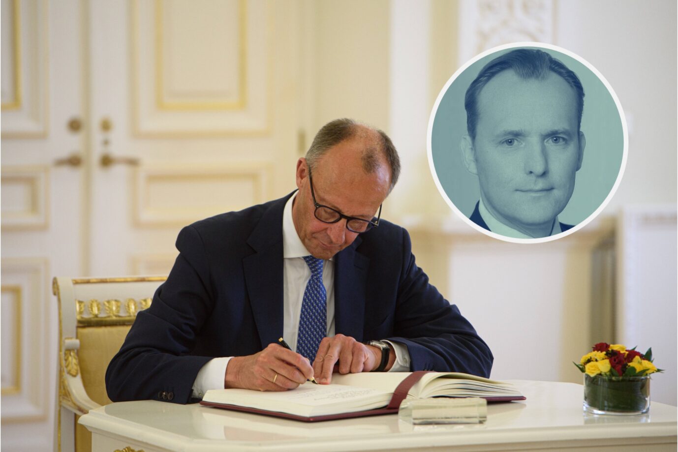Bundeskanzler Friedrich Merz (CDU) in Litauen: Auch seine Neuverschuldungspläne gefährden die Stabilität der Eurozone. (Themenbild)