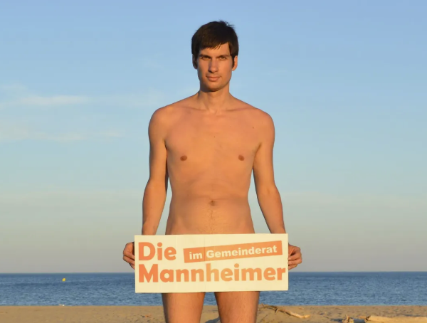 Mannheim. So wirbt der Politiker für die ungewöhnliche Reise. Foto: DIE MANNHEIMER im Gemeinderat