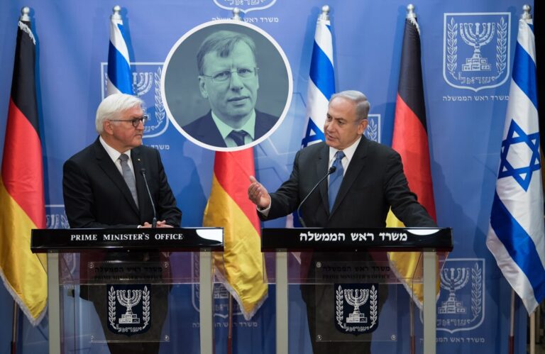 Bundespräsident Frank-Walter Steinmeier (l.) und Israels Ministerpräsident Benjamin Netanjahu: Deutschland muß seine Staatsräson überdenken.