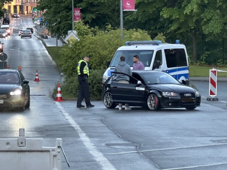 Polizeikontrolle in Görlitz: Seit einigen Tagen sind wieder mehr Beamte an den deutschen Grenzen unterwegs. Foto: JF