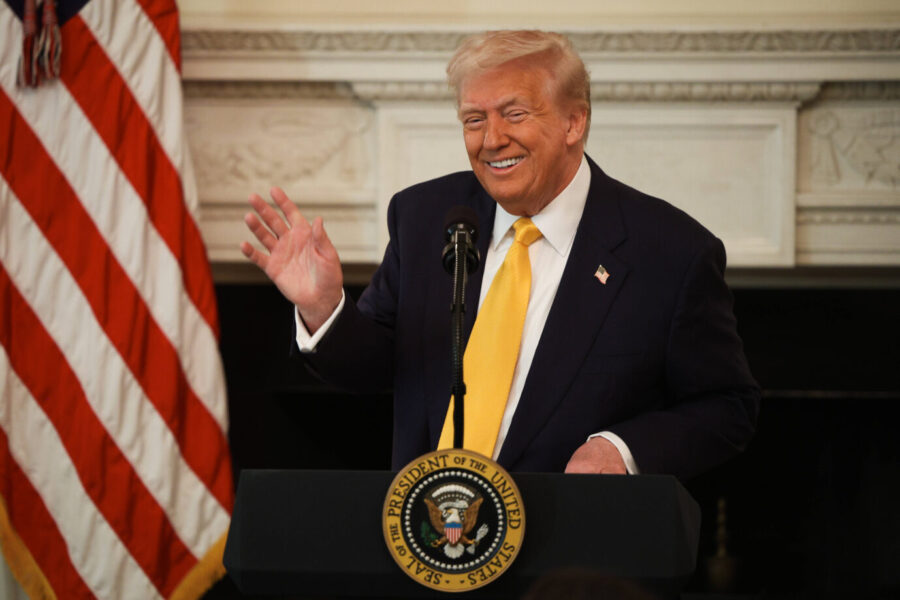 Das Bild zeigt US-Präsident Donald Trump.