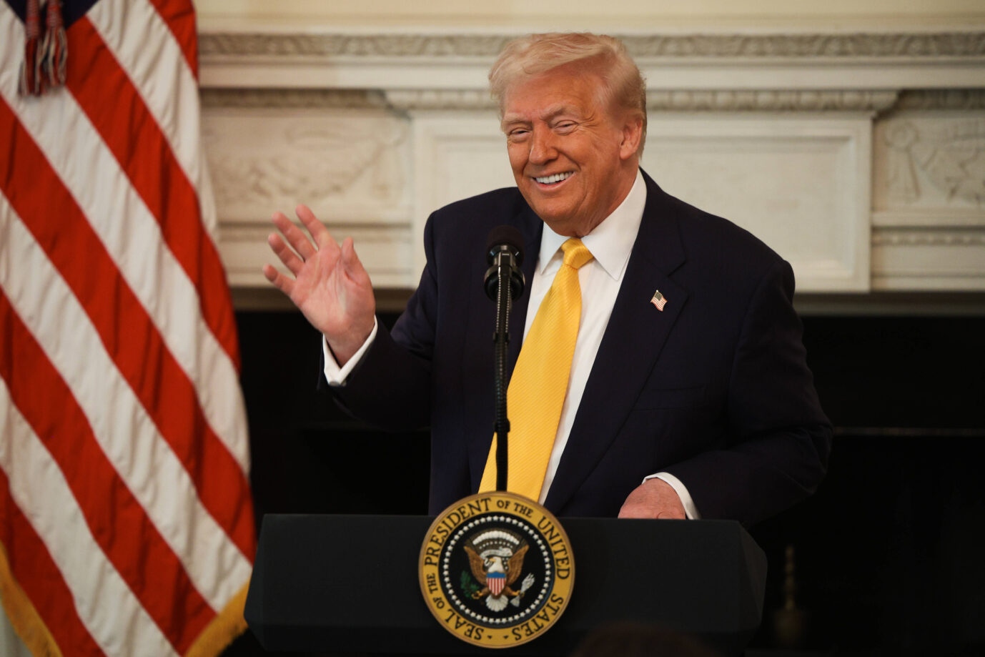 Das Bild zeigt US-Präsident Donald Trump.