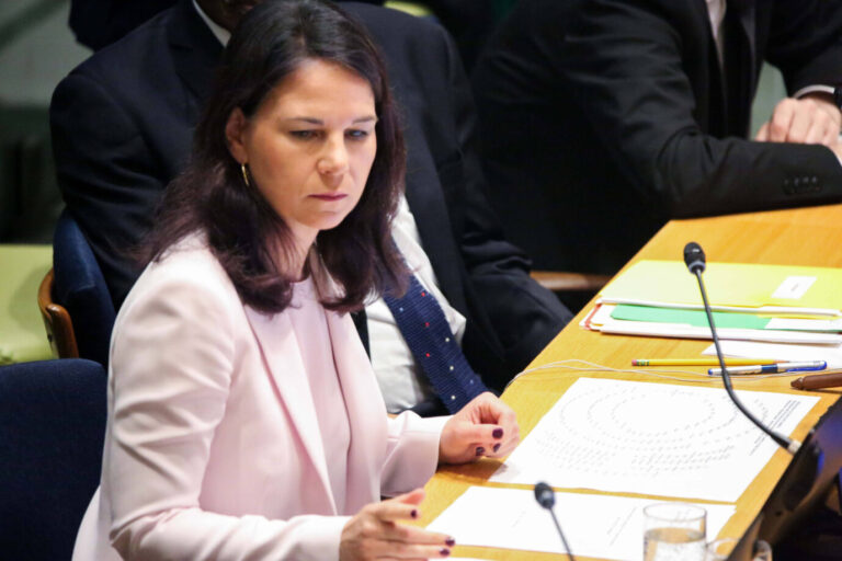 Geriet in New York mit dem UN-Botschafter Rußlands in Streit: Ex-Außenministerin Annalena Baerbock. Foto: IMAGO / ZUMA Press Wire