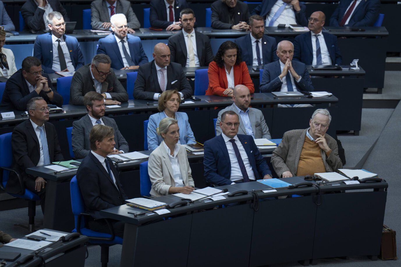 Die AfD-Fraktion im Plenarsal. Sie erhielten keinen Ausschußvorsitz.