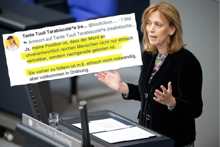 Bildungsministerin Karin Prien (CDU) finanziert über „Demokratie leben!“ auch den Bundesverband Trans. Von dort kommen nun Mordaufrufe.