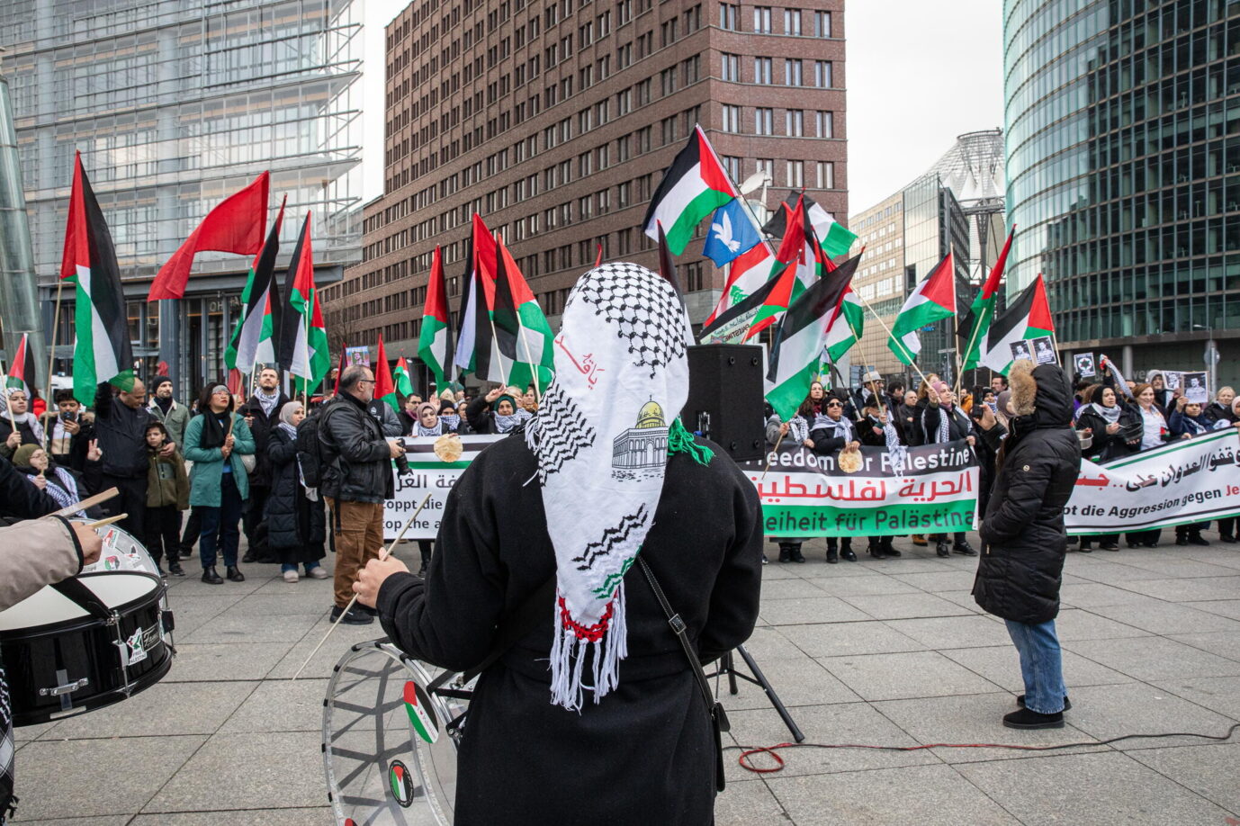 Das Foto soll Antisemitismus im Kontext des Nahost-Konflikts symbolisieren.