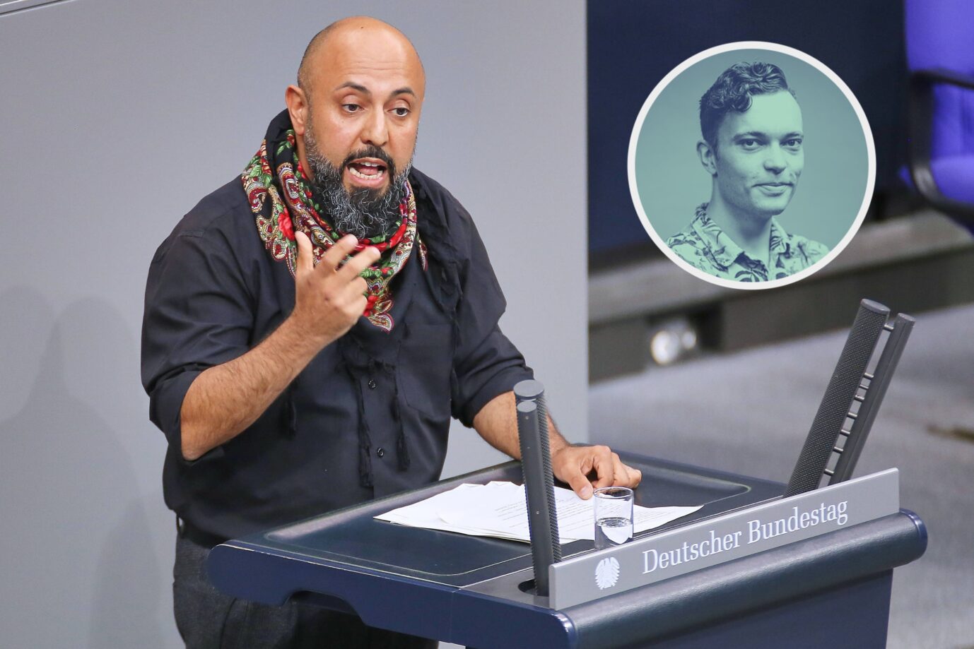 Das Bild zeigt Ferat Kocak von der Linkspartei im Bundestag.