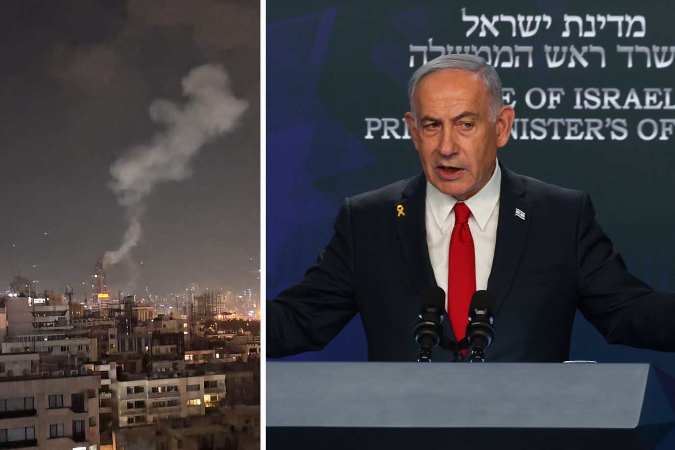 Angriff in der iranischen Hauptstadt Teheran und Israels Premierminister Benjamin Netanjahu.