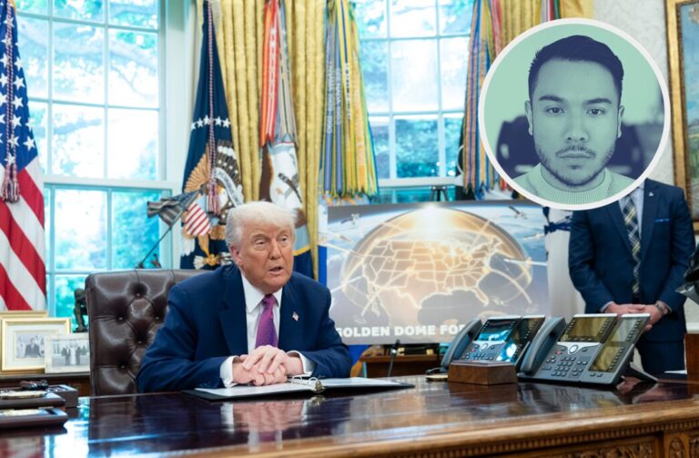 US-Präsident Donald Trump präsentiert die Pläne für den Raketenschutzschild "Golden Dome".