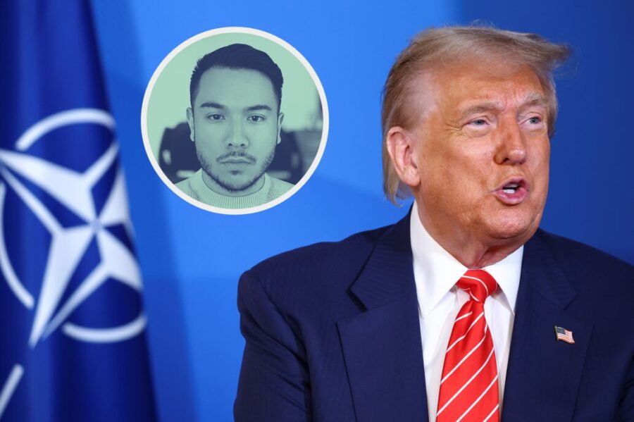 US-Präsident Donald Trump beim Nato-Gipfel: Rußland entschlossen entgegen treten.