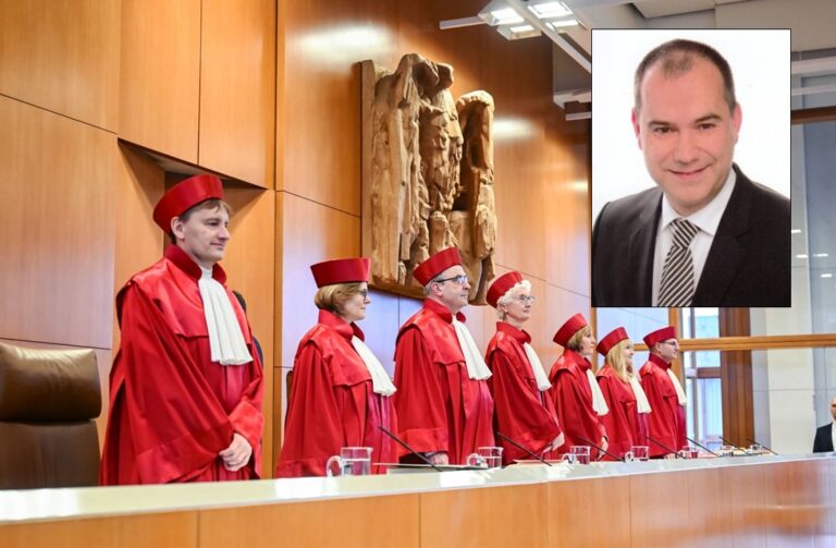 Wird der Bundesarbeitsrichter Günter Spinner (oben rechts) ins Bundesverfassungsgericht gewählt?