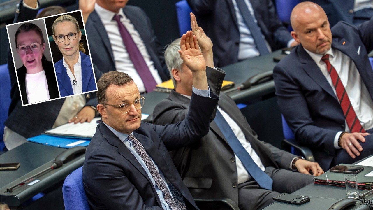 Verunsichert über die Richterwahl: Die Unions-Fraktion um ihren Vorsitzenden Jens Spahn (vorne links)