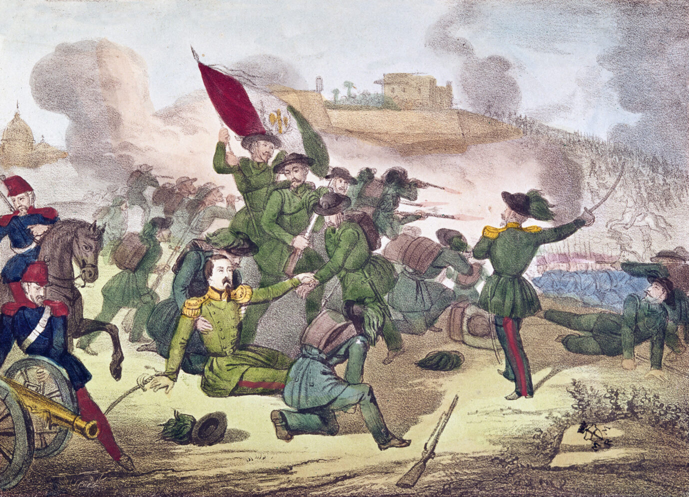 Während des Einigungskampfes in Italien kämpften Briganten im Süden für ihre Sache.