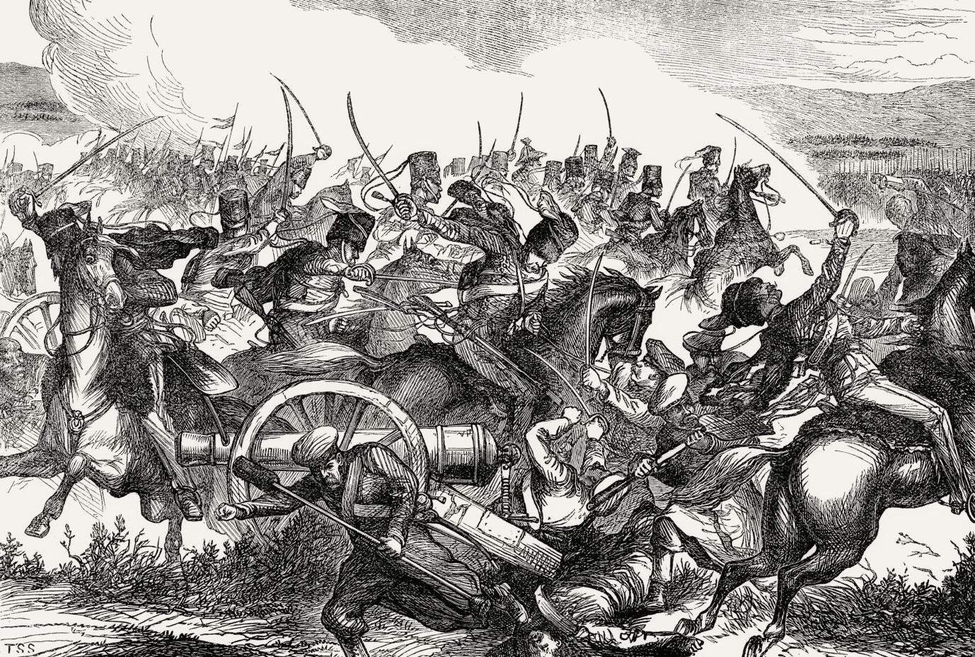 Britische Kavallerie kämpft im Krimkrieg: Preußen ließ sich nicht zum Kriegseintritt drängen.