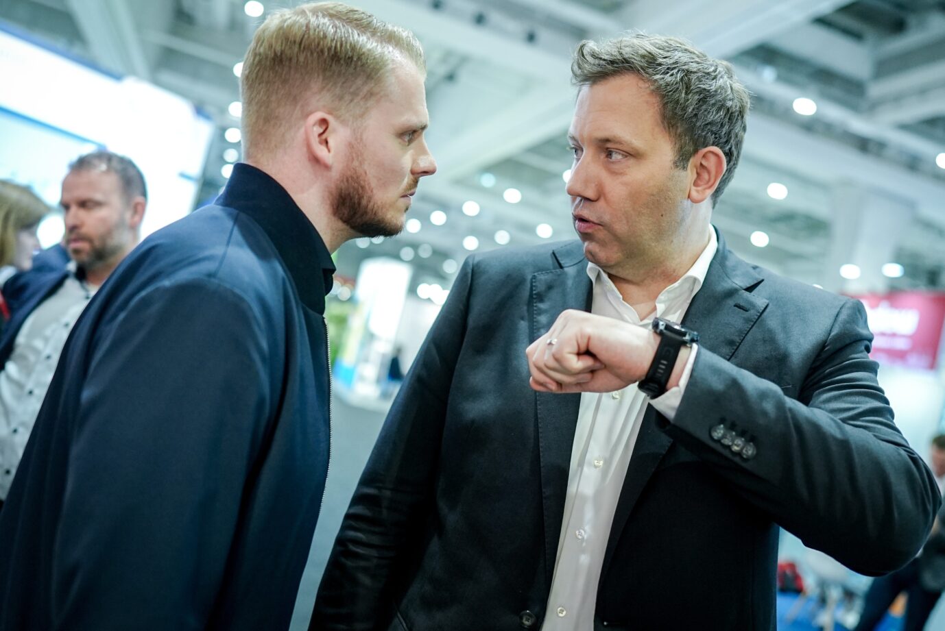 Streit mit der Union: SPD-Generalsekretär Tim Klüssendorf mit Parteichef Lars Klingbeil.