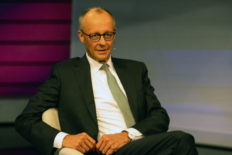 „Zirkuszelt“: Kanzler Friedrich Merz am Mittwochabend in der Talkshow „Maischberger“.