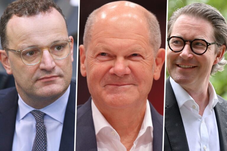 Das Bild zeigt Spahn, Scholz und Scheuer. Deren Fehler hatten keine Konsequenzen.
