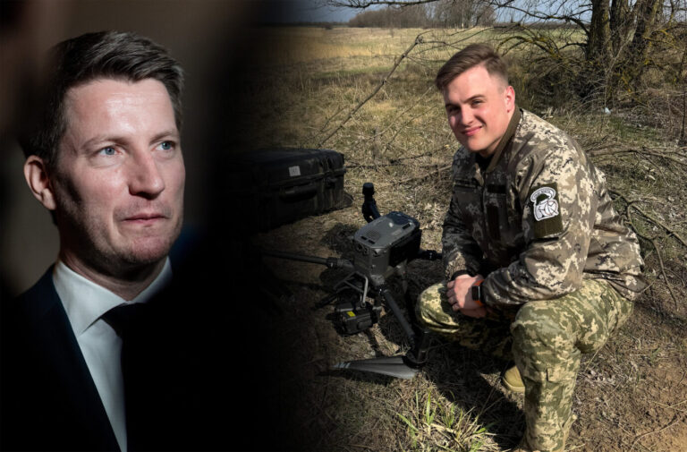 AfD-Landescheg Martin Vincentz (l.) und Timm Schramm (r.). Der Ukraine-Kämpfer soll aus der AfD fliegen
