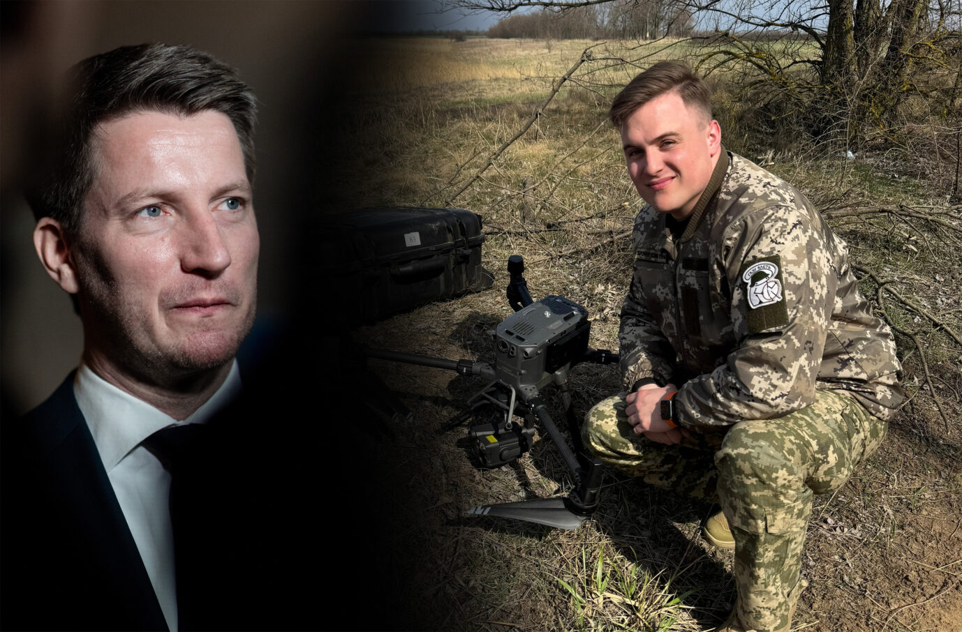 AfD-Landescheg Martin Vincentz (l.) und Timm Schramm (r.). Der Ukraine-Kämpfer soll aus der AfD fliegen