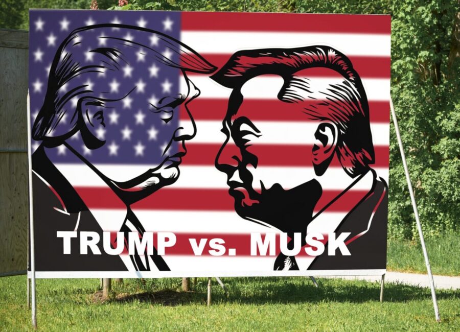 Viel ist nicht übrig, von der Männerfreundschaft zwischen Donald Trump und Elon mUs. Nun gehen die beiden auch politisch getrennte Wege. Foto:
