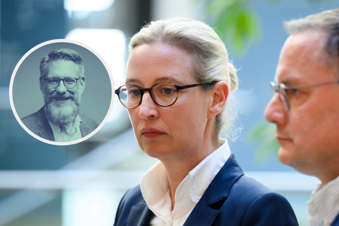 AfD-Spitzenduo Alice Weidel und Tino Chrupalla. (themenbild)