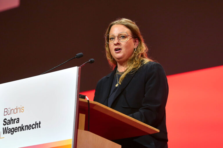 Das Bild zeigt Brandenburgs BSW-Chefin Friederike Benda.