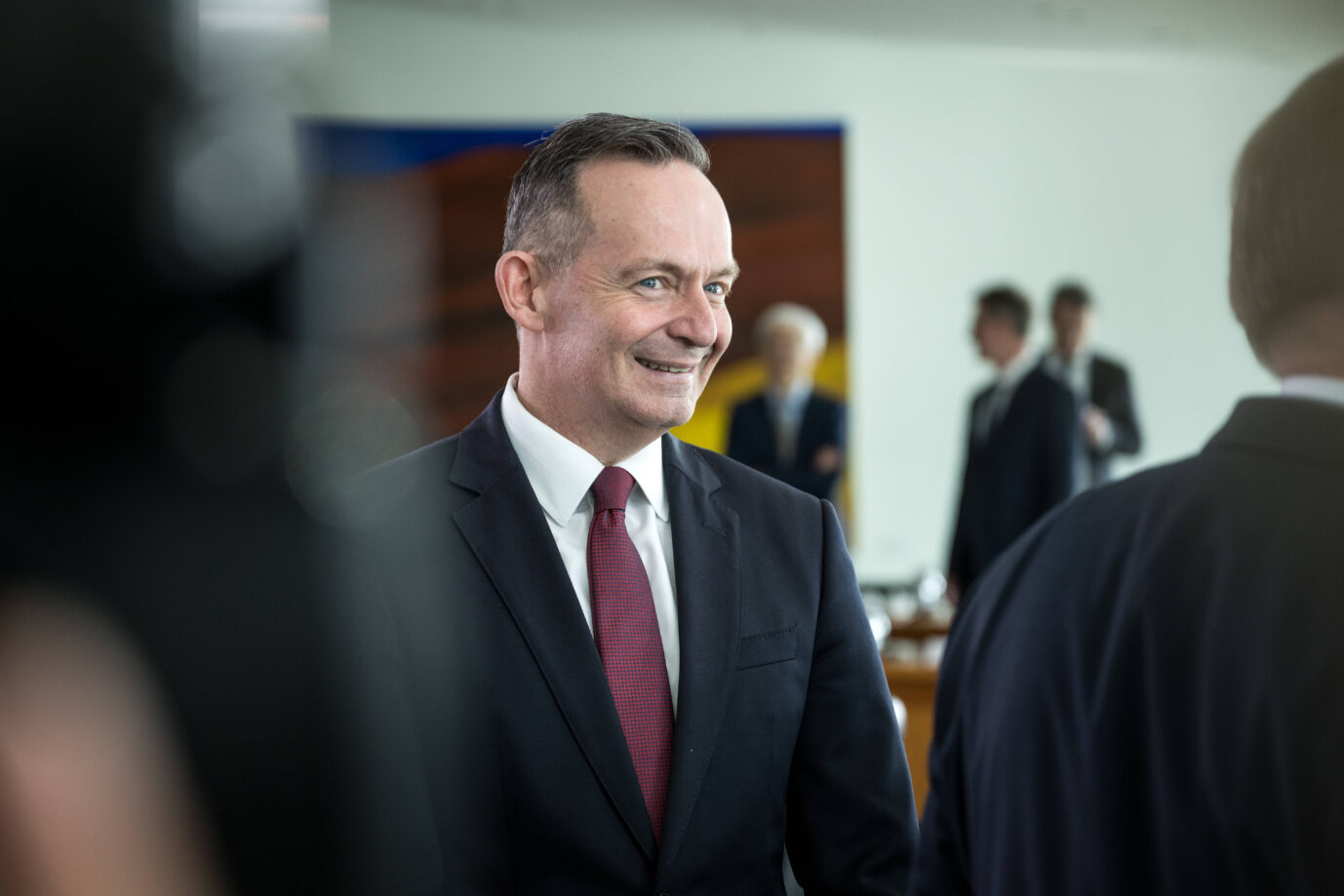 Bundesverkehrminister Volker Wissing am 30.04.25 bei der Kabinettsitzung der Bundesregierung im Kanzleramt in Berlin. Foto: bildgehege Kabinettsitzung der Bundesregierung *** Federal Minister of Transport Volker Wissing on 30 04 25 at the Cabinet meeting of the Federal Government in the Chancellery in Berlin Photo image cabinet meeting of the Federal Government