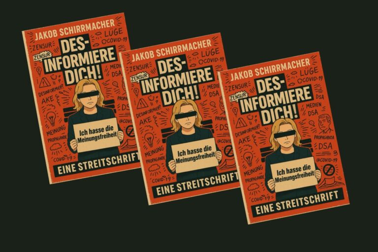 Jakob Schirrmachers neues Buch „Desinformiere Dich!“ ist ein großes Plädoyer für die Meinungsfreiheit. Wahrheit dürfe kein Machthebel sein, um Debatten einzuhegen, so der Blogger. Provokativ fordert er deshalb ein „Recht auf Lügen“. Foto: Jakob Schirrmacher.