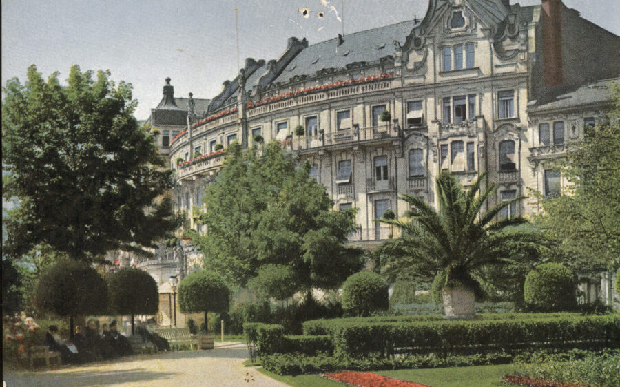 Postkarte des Palasthotels von 1910. Foto: picture-alliance / akg-images 