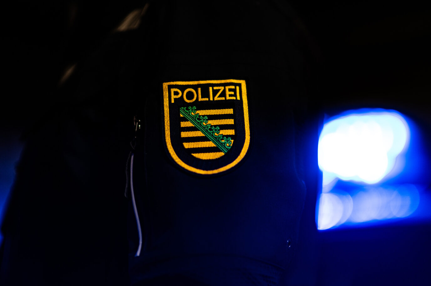 Polizist in Dresden. Syrer festgenommen.