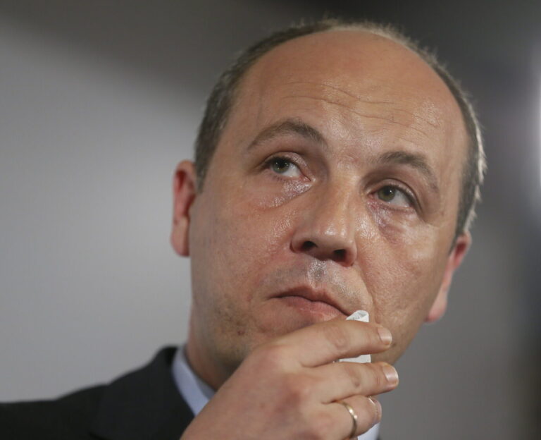 Überlebte den Anschlag auf sein Leben nicht: Der frühere ukrainische Parlamentspräsident Andrij Parubij. Foto: picture alliance / dpa | Dzhavakhadze Zurab