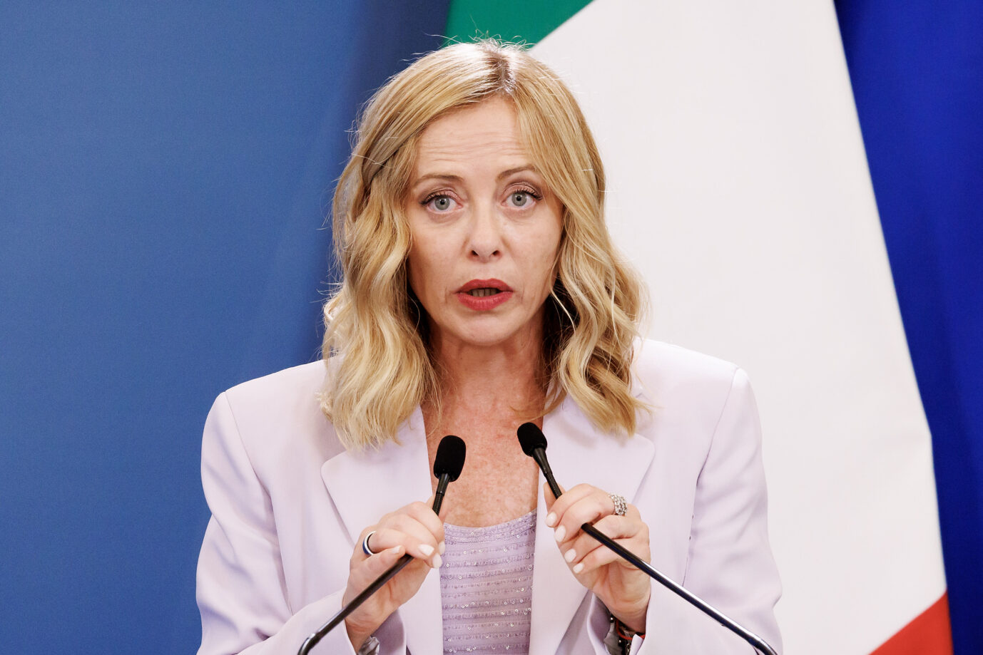 Will sich von Brüssel ihre Migrationspolitik nicht bestimmen lassen: Italiens Premierministerin Georgia Meloni. Foto: picture alliance / ZUMAPRESS.com | Roberto Monaldo