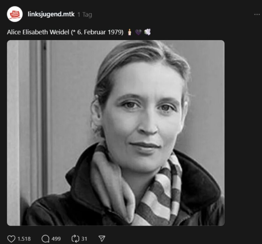 Mit dieser geschmacklosen Anzeige im Netz sorgt die Linksjugend für Aufregung. Screenshot: JF