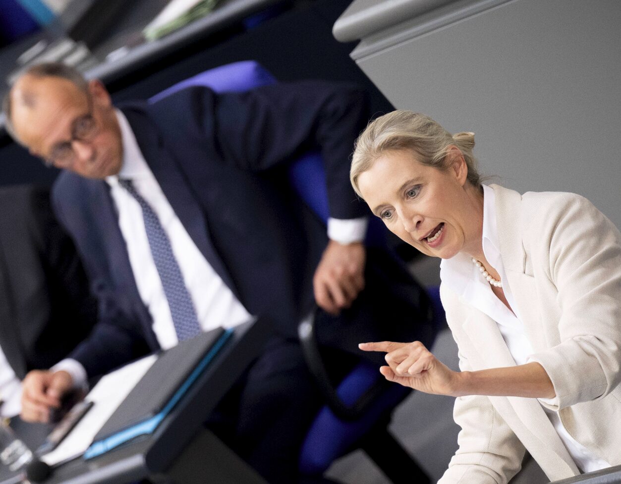 Attestiert dem Kanzler Wortbruch bei NGOs: AfD-Chefin Alice Weidel. Foto: IMAGO / IPON