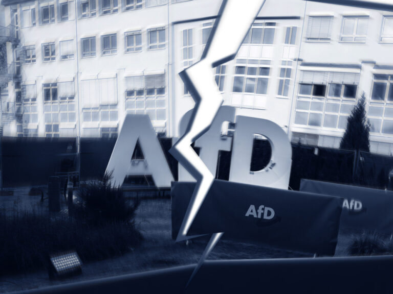 Das Haus, in welchem die AfD ihre Parteizentrale hat. Der Streit zwischen der Partei und dem Vermieter geht nun vor Gericht.