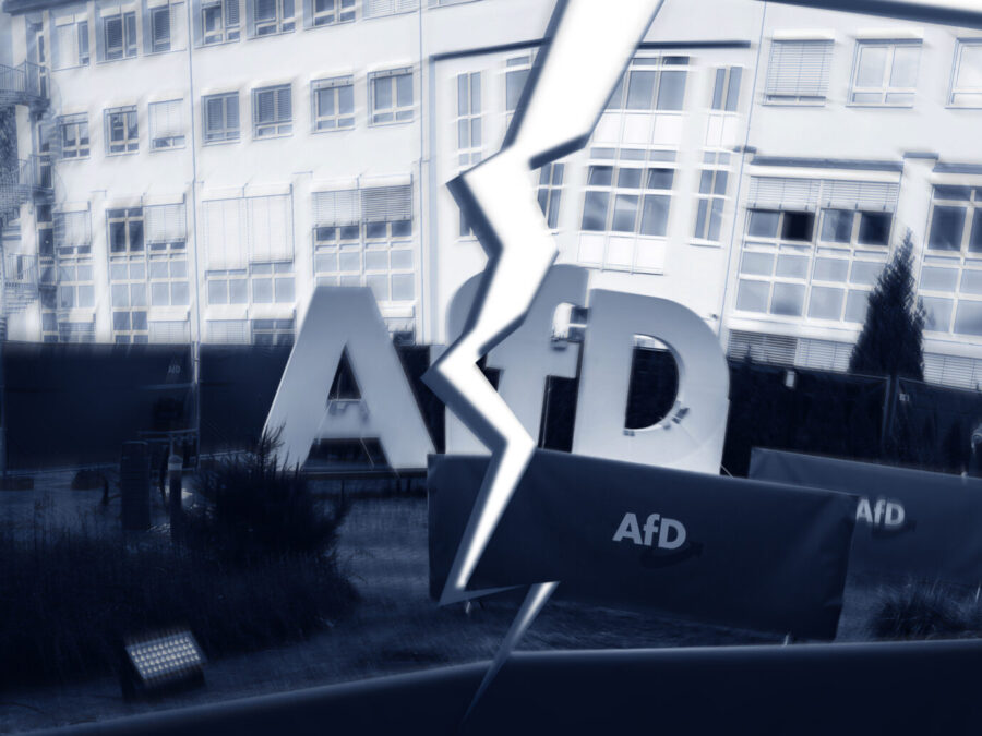 Das Haus, in welchem die AfD ihre Parteizentrale hat. Der Streit zwischen der Partei und dem Vermieter geht nun vor Gericht.
