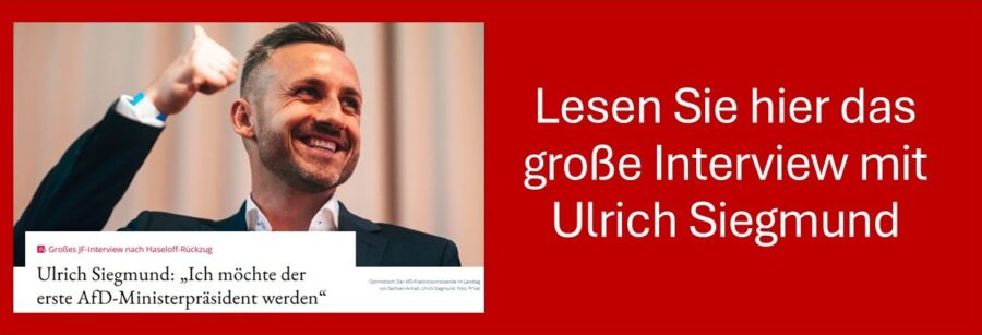 JF-Interview mit AfD-Landeschef Ulrich Siegmund