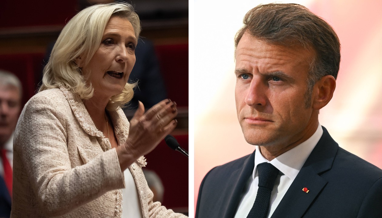 Frankreichs Präsident Emmanuel Macron will keine Neuwahlen, weil dann Marine Le Pens Rassemblement National gewinnen könnte.