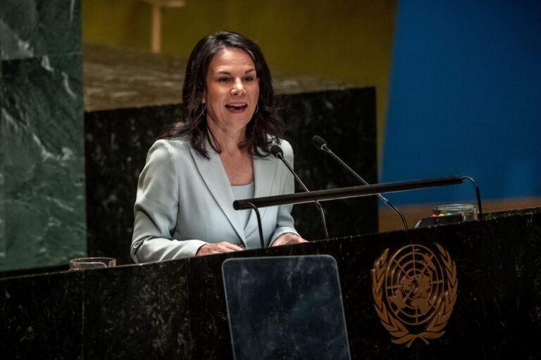 Grünen-Politikerin Annalena Baerbock will nun auch in New York richtig auftrumpfen.