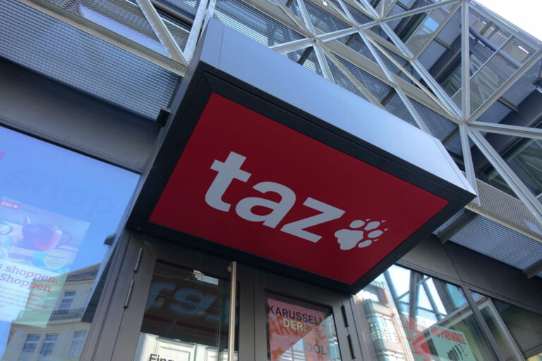 19.10.2024, Kreuzberg, Friedrichstrasse, Berlin, Das neue Gebaeude der TAZ befindet sich in der Friedrichstrasse von Berlin. SInd Erik Ahrens auf den Leim gegangen.