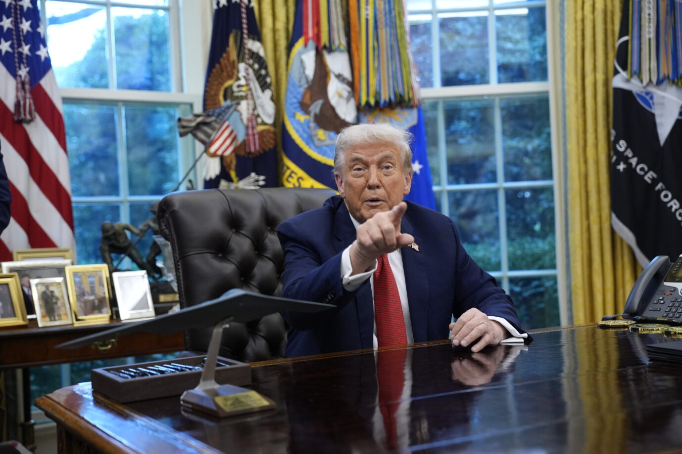 US-Präsident Donald Trump am Donnerstag im Weißen Haus