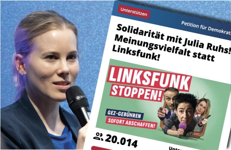 Julia Ruhs und eine Solidaritätspetition