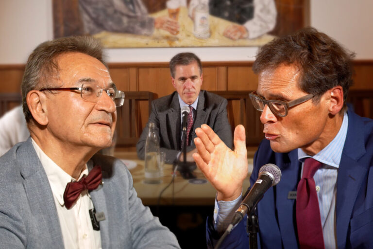Historiker Egon Flaig, JF-Chefredakteur Dieter Stein und Weltwoche-Chefredakteur Roger Köppel diskutieren in Berlin. Putin und die Ukraine. Was sind die Ursachen des Krieges und wohin steuert er?